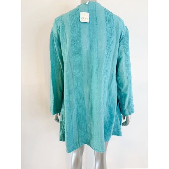 Free People Tunic Top Womens XS Turquoise Blue NWT - Picture 5 of 10